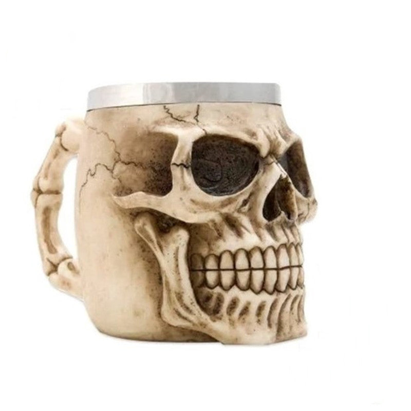 Printing Halloween Mug Metal Wine Glass Skull Mug