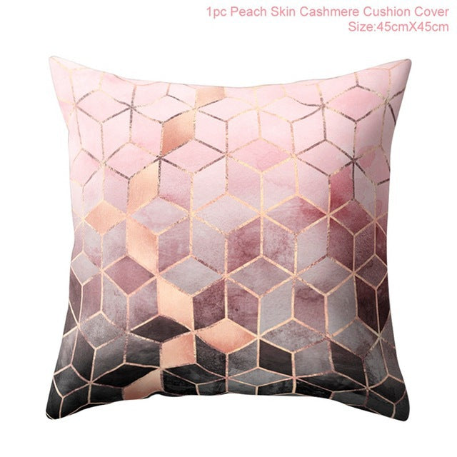 Home Car Sofa Simple Fashion Print Pillow Cover