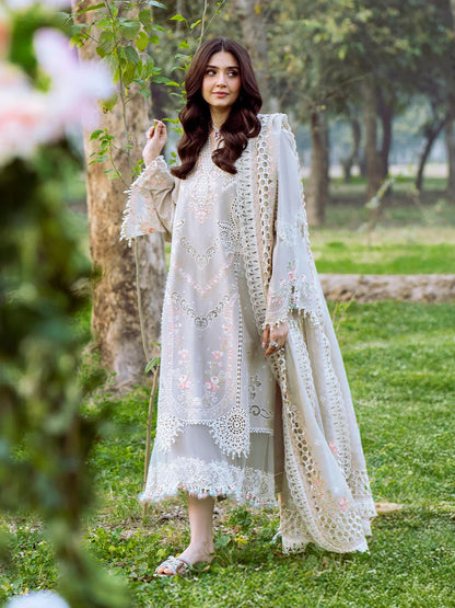 Bin Ilyas Luxury Embroidered Lawn Unstitched 3 Piece