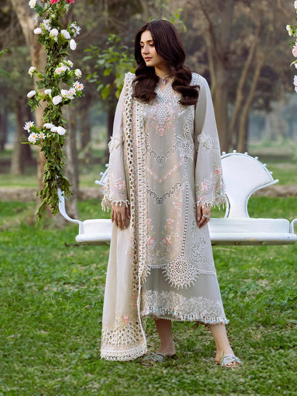 Bin Ilyas Luxury Embroidered Lawn Unstitched 3 Piece