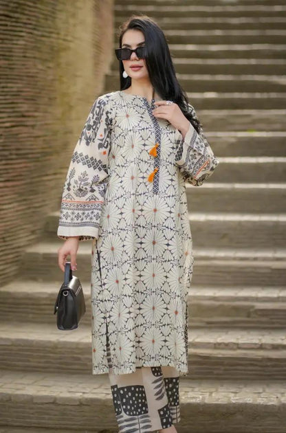 Urge 2PC Unstitched Lawn Printed Shirt with Printed Trousers