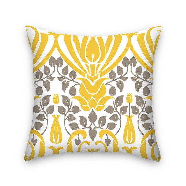 Home Car Sofa Simple Fashion Print Pillow Cover