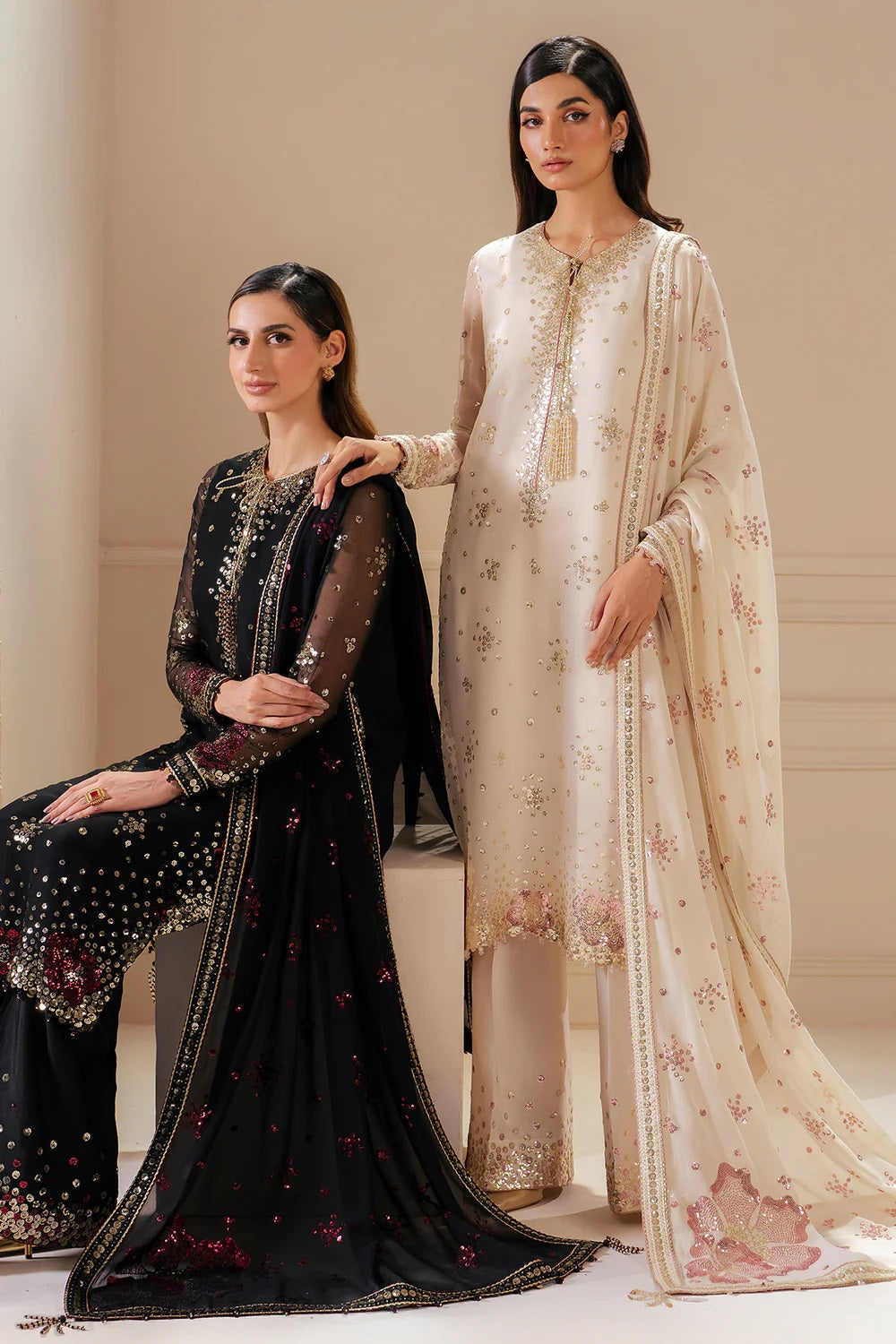 Jazmin Chiffon Embroidered 3 Piece Unstitched
