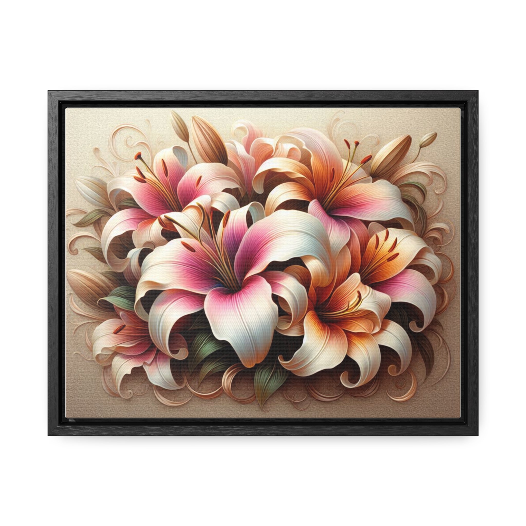 Lily flower Gallery Canvas Wraps, Horizontal Frame