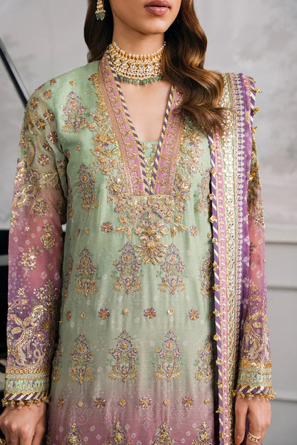 Baroque Luxury Chiffon Embroidered 3 Piece Unstitched