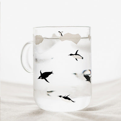 Polar handmade glass cute mug