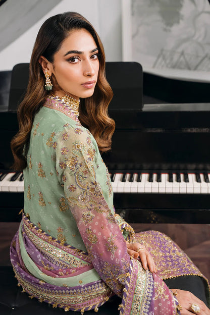 Baroque Luxury Chiffon Embroidered 3 Piece Unstitched