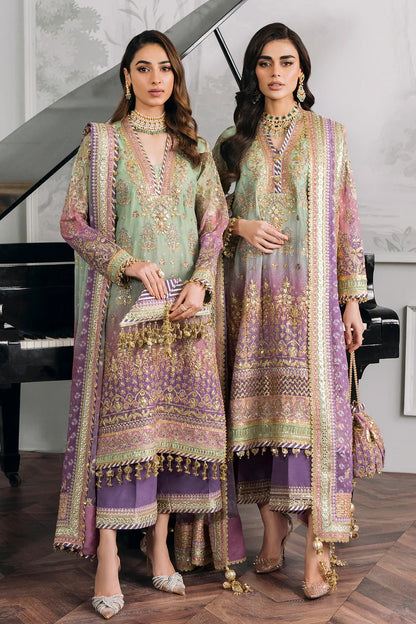 Baroque Luxury Chiffon Embroidered 3 Piece Unstitched