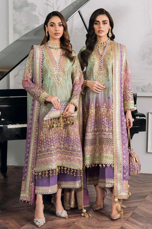 Baroque Luxury Chiffon Embroidered 3 Piece Unstitched
