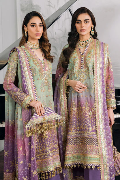 Baroque Luxury Chiffon Embroidered 3 Piece Unstitched