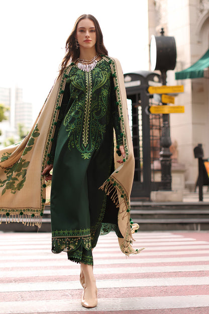 Charizma - 3PC Unstitched Dhanak Embroidered Shirt with Pashmina Printed Dupatta and Trouser