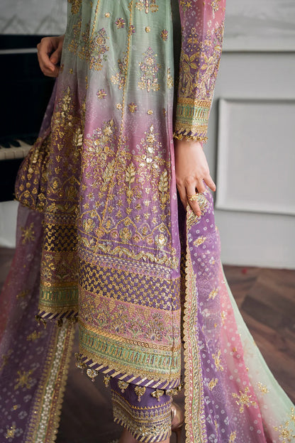 Baroque Luxury Chiffon Embroidered 3 Piece Unstitched