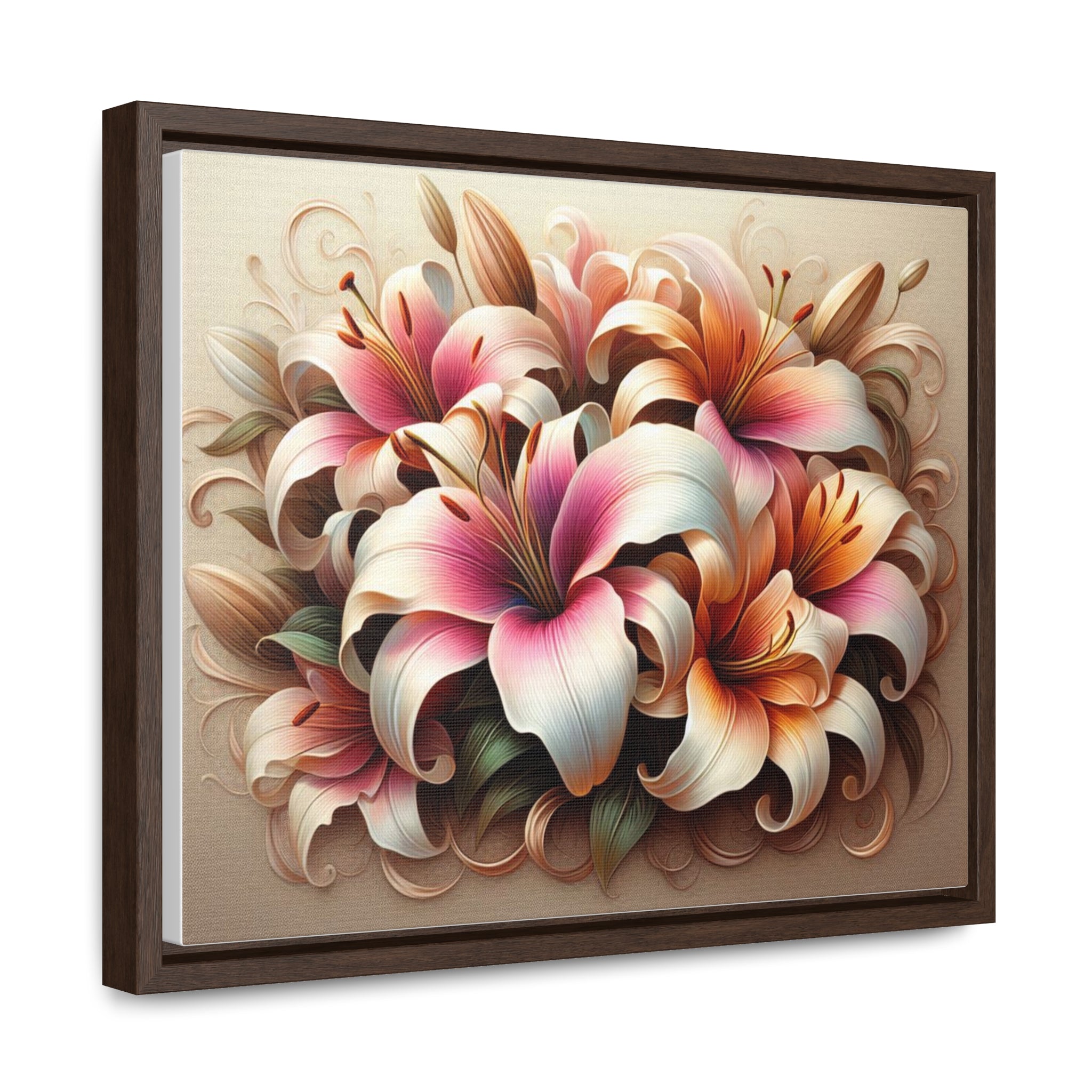 Lily flower Gallery Canvas Wraps, Horizontal Frame