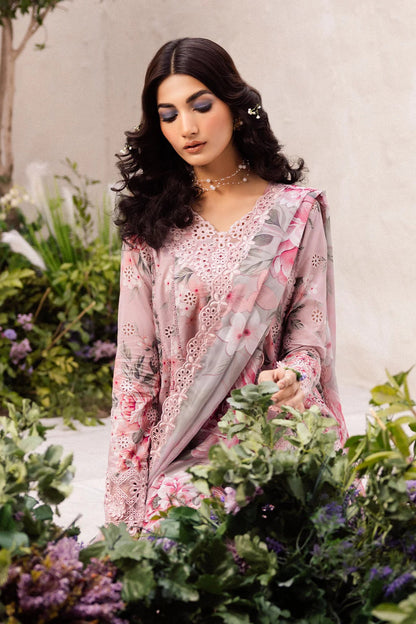 Iznik - Luxury Lawn Embroidered 3 Piece Unstitched - Dahlia