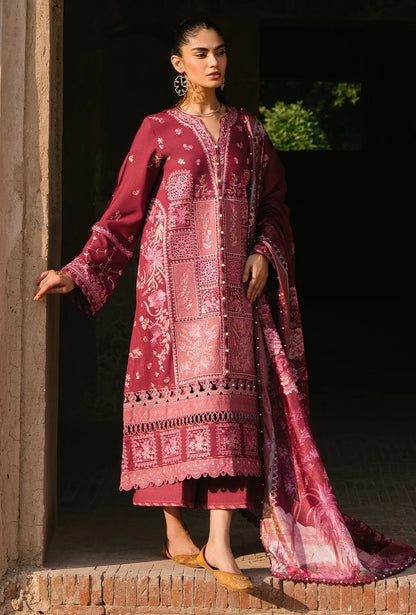 Bin B - Luxury Lawn Embroidered Unstitched 3 Piece