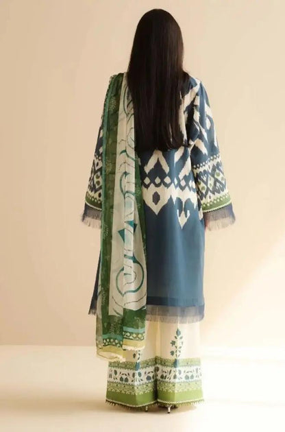Coco by Zara Shah Jahan - 3PC Banadora Lawn Printed Shirt with Printed Voil Dupatta (Unstitched)