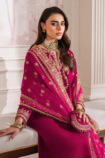 Baroque Luxury Velvet Embroidered Unstitched 3 Piece