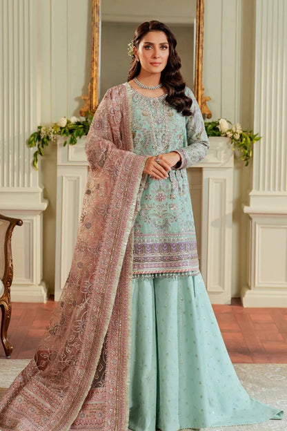 Baroque - BQU - Luxury Pure Chiffon Embroidered 3 Piece Unstitched