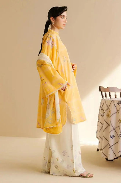 Coco by Zara Shah Jahan - 3PC Banadora Lawn Printed Shirt with Printed Voil Dupatta (Unstitched)