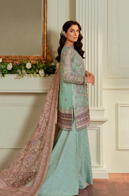 Baroque - BQU - Luxury Pure Chiffon Embroidered 3 Piece Unstitched