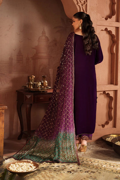 Iznik - Luxury Velvet Embroidered 3 Piece Unstitched