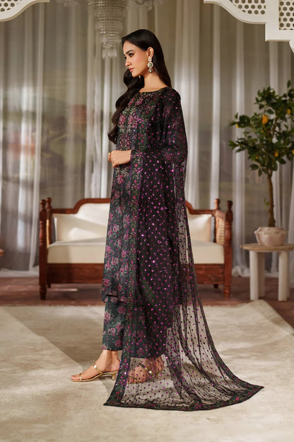 Iznik Luxury Printed & Embroidered Unstitched Lawn Suit