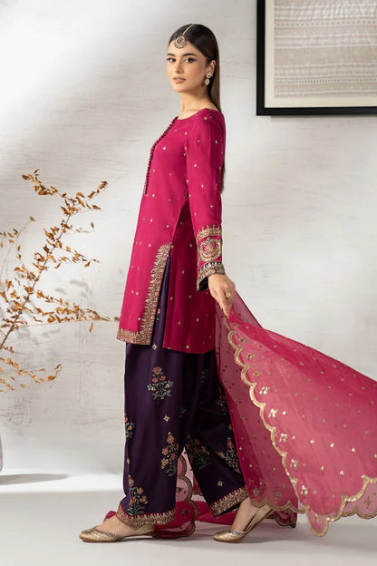 Maria.B - Luxury Raw Silk Embroidered 3 Piece Unstitched