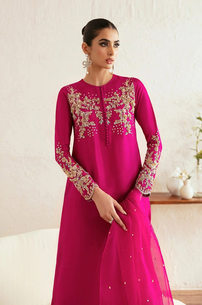 Kanwal Malik - Luxury Silk Embroidered 3 Piece Unstitched - Myra