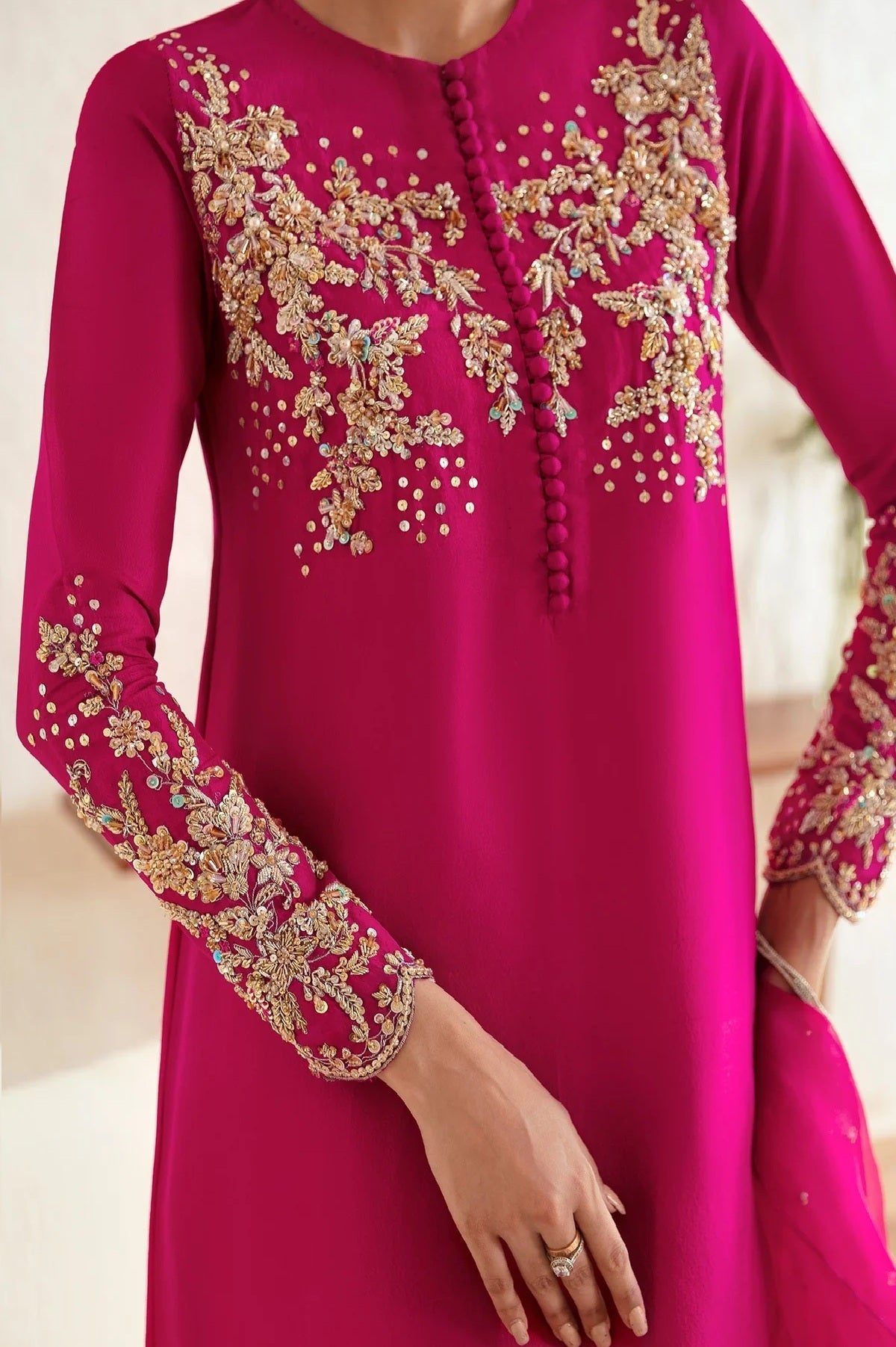 Kanwal Malik - Luxury Silk Embroidered 3 Piece Unstitched - Myra