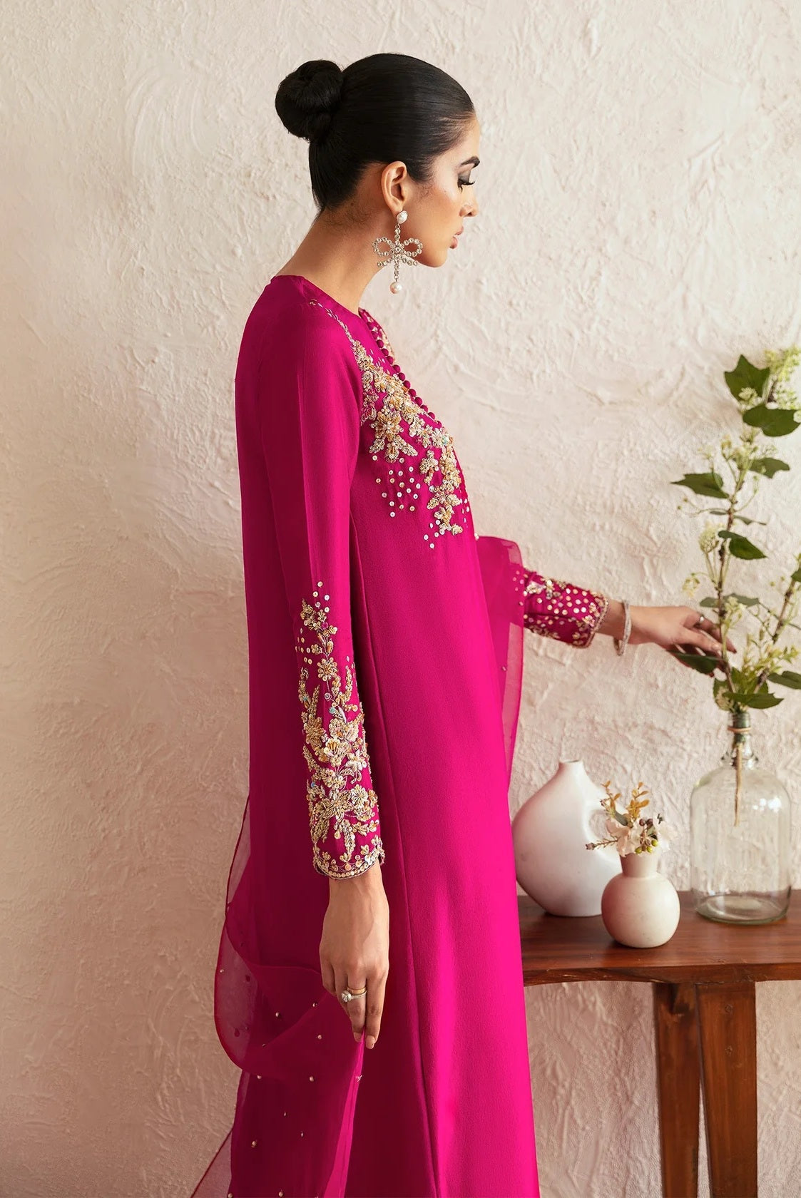 Kanwal Malik - Luxury Silk Embroidered 3 Piece Unstitched - Myra