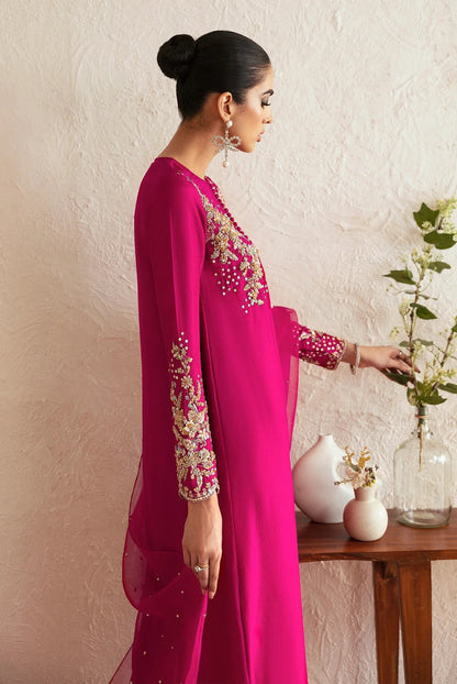 Kanwal Malik - Luxury Silk Embroidered 3 Piece Unstitched - Myra