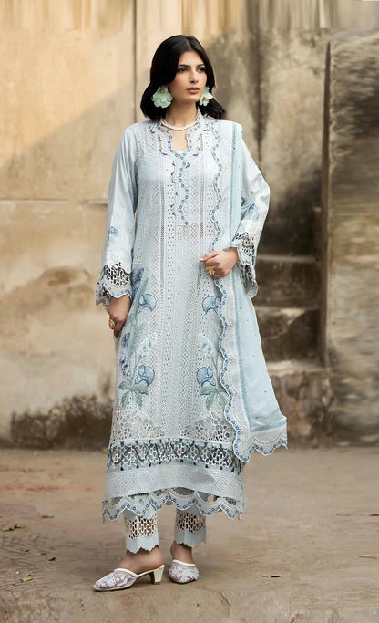ADAN'S LIBAS Luxury Embroidered Lawn Unstitched 3Pc Suit