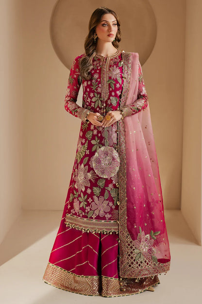 Jazmin Luxury Chiffon Unstitched Embroidered Collection Rose Rediance