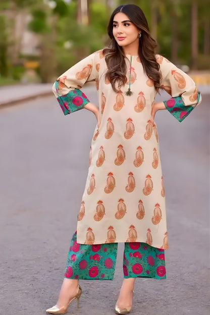 Urge 2PC Unstitched Lawn Printed Shirt with Printed Trousers