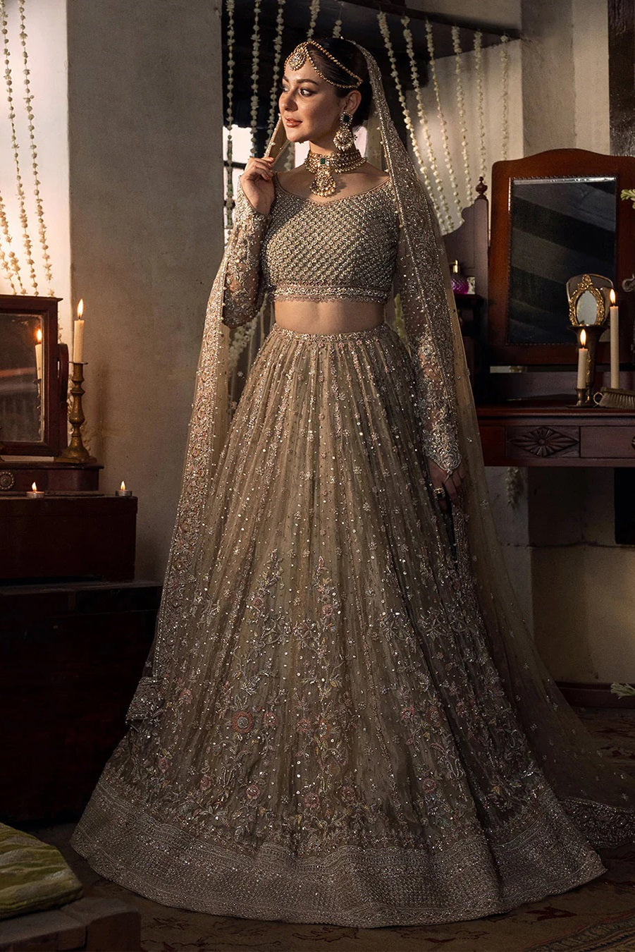 MAH Wedding Couture Net Embroidered Unstitched Collection