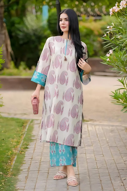 Urge 2PC Unstitched Lawn Printed Shirt with Printed Trousers