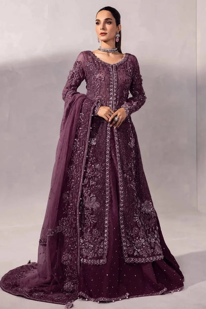Maria B Luxury Lava Silk Embroidered 3Pc Unstitched Suit