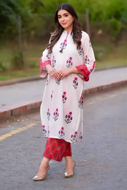 Urge 2PC Unstitched Lawn Printed Shirt with Printed Trousers