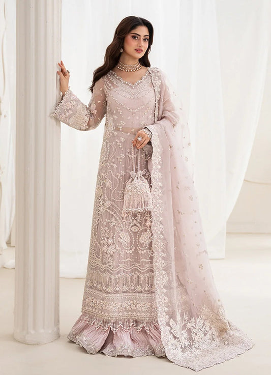Ela Luxury Organza Embroidered Unstitched 3PC Suit
