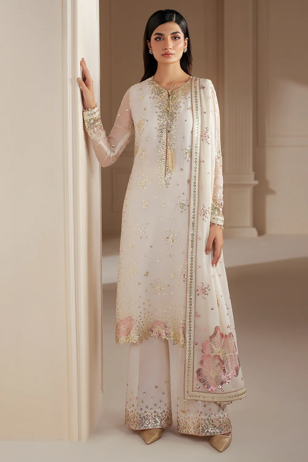 Jazmin Chiffon Embroidered 3 Piece Unstitched