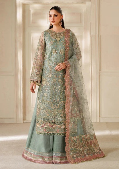 Baroque Luxury Chiffon Embroidered 3Pc Unstitched Suit