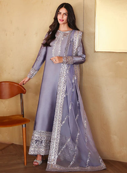 Mushq Aysel Luxury Silk Embroidered 3Pc Unstitched Suit