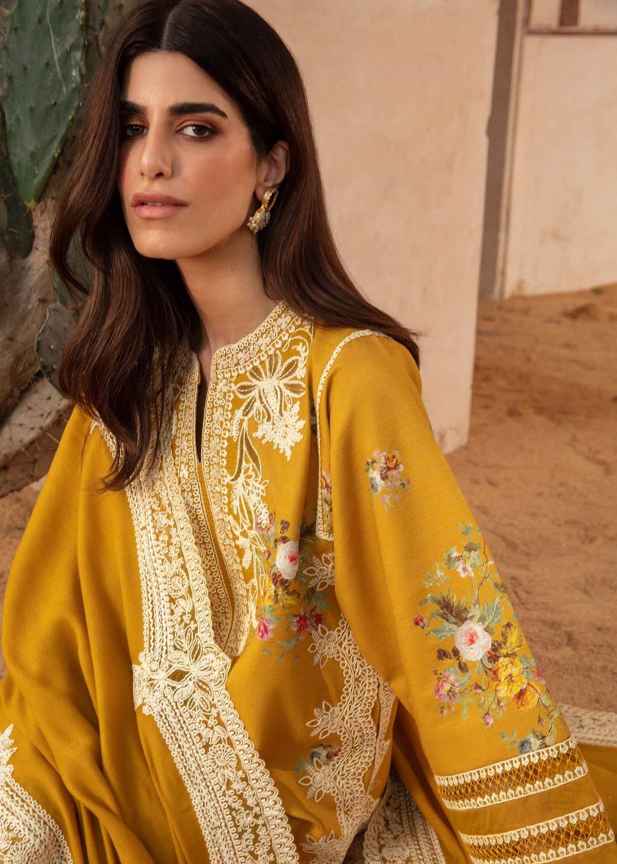 Crimson Luxury Lawn Embroidered Unstitched Suits Marori Tales - CRWP