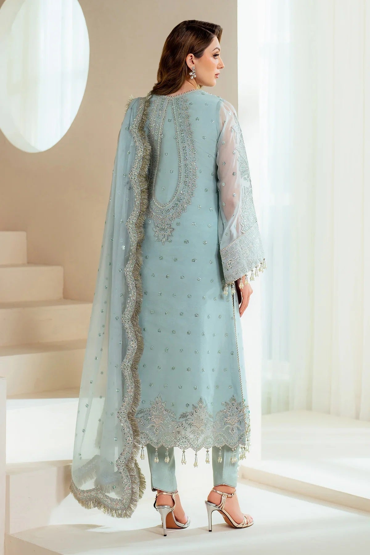 Alizeh Luxury Embroidered Organza Unstitched 3Pc Orla