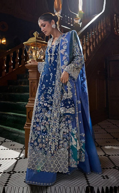 Soraya Lumene Luxury Organza Embroidered Unstitched 3PC Suit - Elise