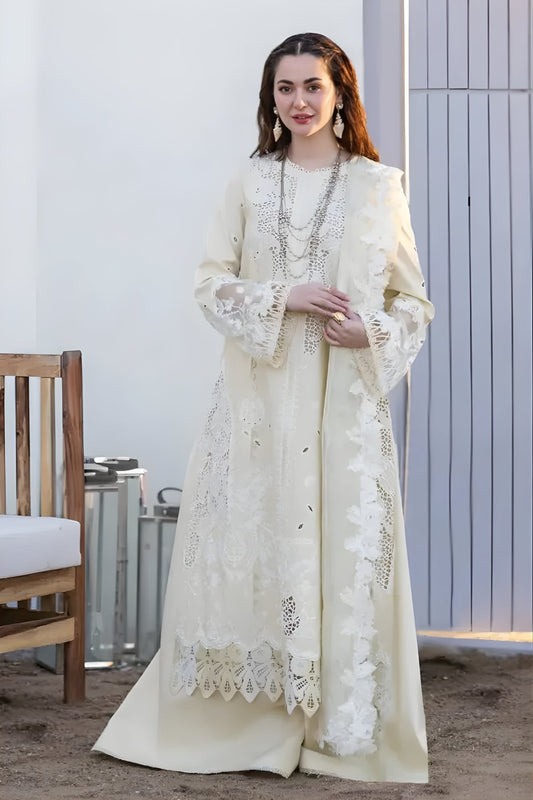 3PC Lawn Embroidered Shirt with Printed and Digital Printed Dupatta (Unstitched)