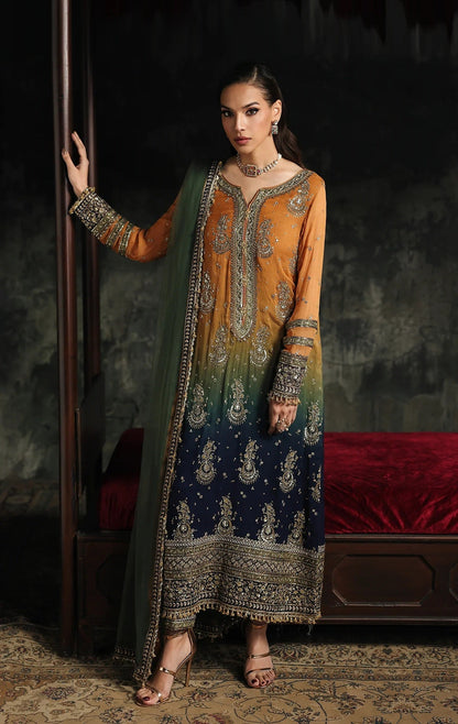 Charizma Luxury Embroidered Chiffon 3Pc Unstitched Suit