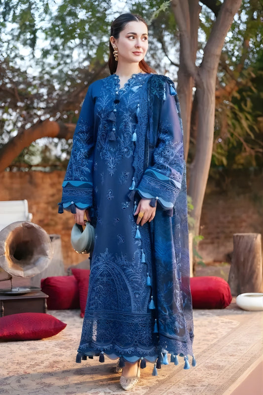 Jade - 3PC Lawn Embroidered Shirt with Monar Digital Printed Dupatta (Unstitched)