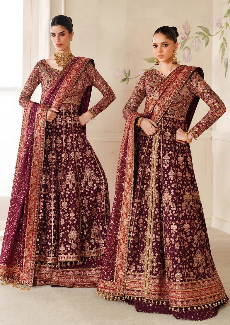 Baroque Luxury Chiffon Embroidered Unstitched 3Pc Suit
