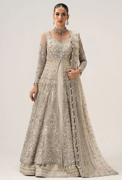 Maria B Elaria Luxury Net Embroidered 3Pc Unstitched Suit (4 yards trouser fabirc )